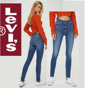 LEVI'S High Rise Mile High Super Skinny Blue Jean Size 27